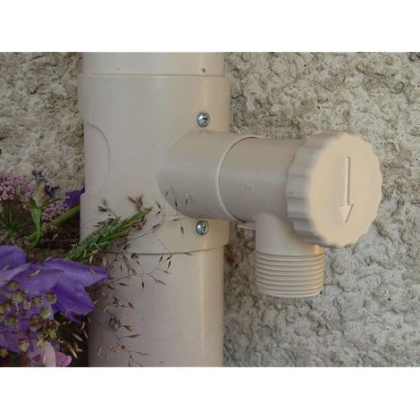 Récupérateur d'eau de Pluie pour Conduits Circulaire (Sable) (1/4)