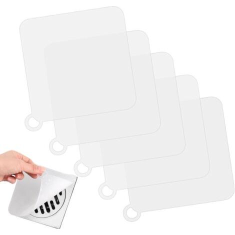 royaluxe-5 Pièces Protection de Drain de Silicone, Bouchons de Vidange Anti-Odeur, Couvercle Désodorisant, Baignoires Bouchons, Bouchon Evier, Shower Drain Cover, pour Cuisine, Buanderie et Salle de B (1/4)