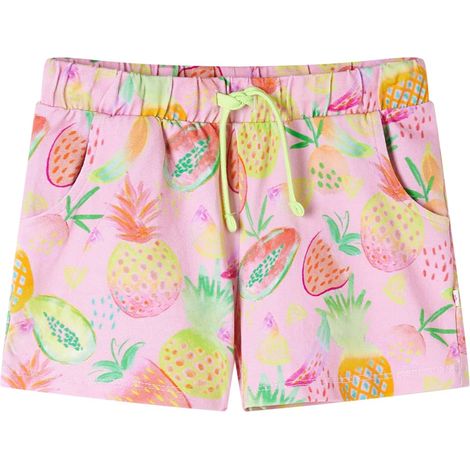 Short pour enfants à cordon de serrage rose pâle 116 (1/5)