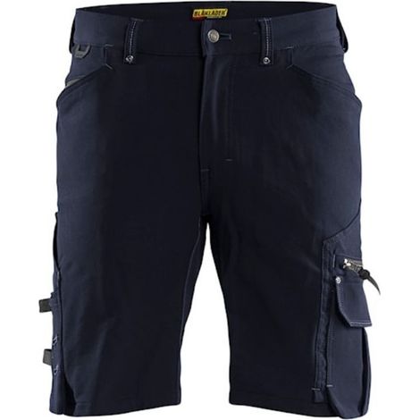 Short de travail artisan stretch 4D X1900 BLAKLADER 1987 - Bleu très foncé - 44 (1/4)