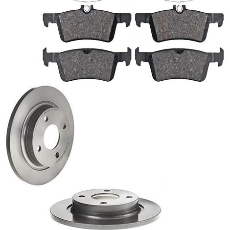 KIT FRENI POSTERIORI compatibile con FORD FIESTA VII (HJ, HF) - DISCHI + PASTIGLIE OEM: 35160 / DSK3393 , SDK6949 /SOSTITUZIONE DIRETTA/BASSA POLVERE/SILENZIOSO