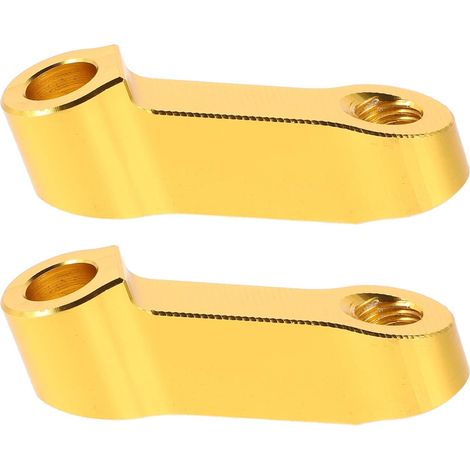 1 paire de rallonges de rétroviseurs de moto - Adaptateur en alliage d'aluminium pour rehausseurs de rétroviseurs avec trous de fixation M10 et M8 (1/5)