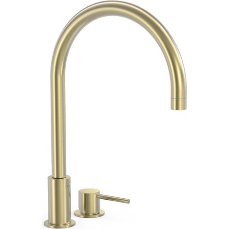 Mitigeur sur gorge pour lavabo Cava Doré - TRES 26110501CA (1/2)