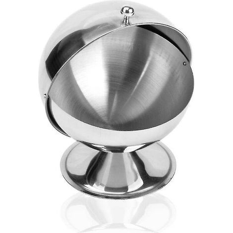 Zuckerdose aus kubischem Edelstahl, kugelförmiges Gewürzglas, Aufbewahrungsglas mit Klappdeckel, kreatives Gewürzglas, Teebonbonglas, Zuckerdose (1/5)