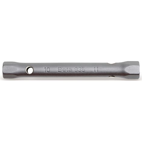Beta chiavi a tubo doppie esagonali serie leggera cromate satinate mm 10x11 935