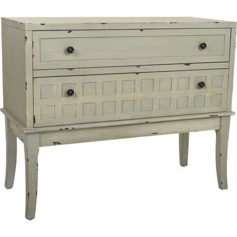 Cómoda Recibidor de madera verde 88x38x72 (1/5)
