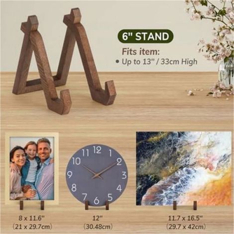 Support de Livre de Cuisine - Bois Massif - Pour Livres Recettes Tablettes Photos Vinyles - 1 Pièce (1/5)