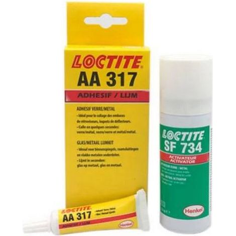 Loctite – Colle multi-usage professionnelle pour verre et métal – Uréthane méthacrylate – Temps d'ajustement 15 min – Fixation d'embases et verrous