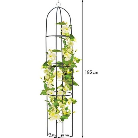 Pergola de jardin avec poteaux 195x38x38 cm Plantina