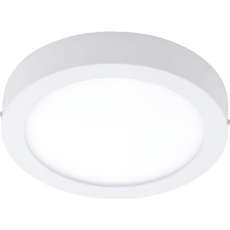 EGLO 33315 Spot LED en saillie Crosslink FUEVA-C blanc H : 4 cm Ø : 22,5 cm dimmable 2700-6500K avec fonction Connect