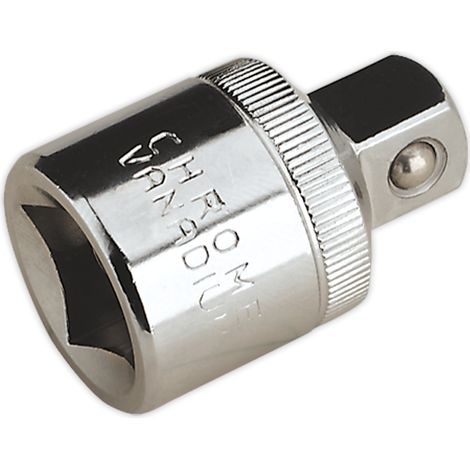 Sealey Adaptor 1/2""Sq Drive Female to 3/8""Sq Drive Male Chrome Plated S12F-38M (1/2)
