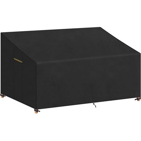 Protective Cover for Outdoor Sofa Protective Cover for Garden Bench Waterproof UV Resistant Oxford Fabric 200 x 99 x 61/89 cm (1/3)