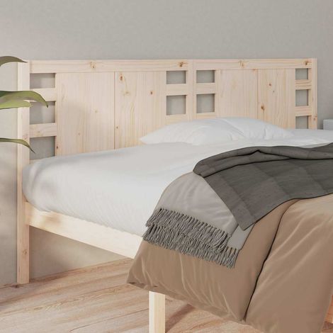 vidaXL Cabecero madera maciza de pino 141x4x100 cm (1/5)