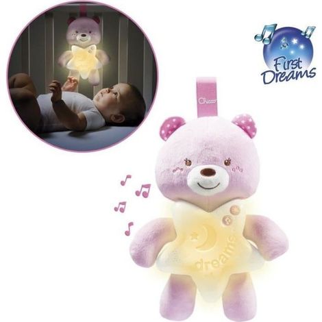 ours en peluche rose pour l'heure du coucher (1/2)