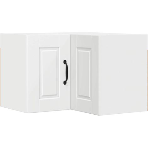 Maison Exclusive - Mobile angolare per parete PORTO Bianco 57 x 57 x 40 cm