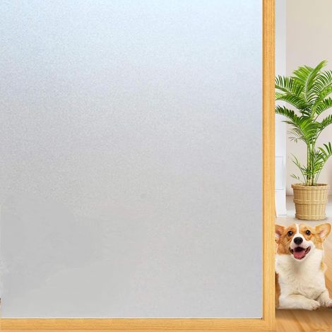 Lámina aislante para ventanas, lámina aislante para ventanas (blanco esmerilado, 50 × 100 cm, 1 rollo) (1/5)