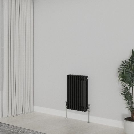 WarmeHaus Traditional Radiator Black Triple Column 600x427mm (1/5)