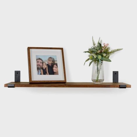 Escuadra para Estante  Estilo Decorativo  Fabricado en Acero  Acabado en Negroo Poro  Medidas 40103254 mm  Sistema de Fijación Atornillado  1 Unidad -