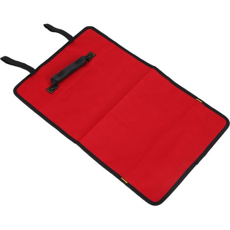 Grand Sac à Outils Oxford Grande Capacité Trousse à Outils Enroulable Poche de Rangement pour Réparation Rouge (1/5)