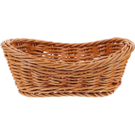 Verschiedene Aufbewahrungskörbe, Bürokörbe, Obstkörbe, Brotkörbe – 19 x 13 cm – Hellbraun (1/4)