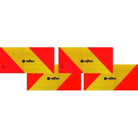 ECE 70.01 Pannelli rifrangenti per motrice kit da 4 pezzi in classe 3 alluminio - Modello: Alluminio (1/2)