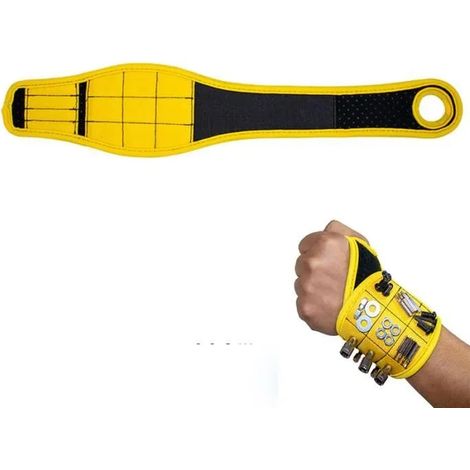 Bracelet Magnétique Réglable PROCHOSEN - 9 Aimants - Bricolage Cadeau Homme (1/4)