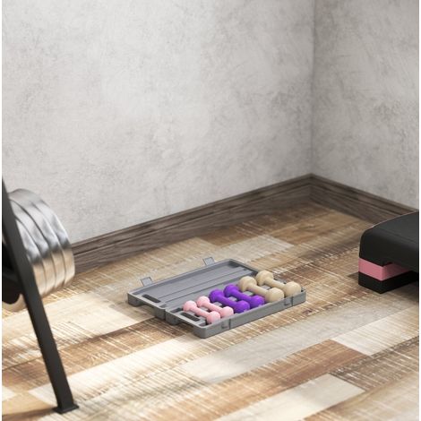 Set di manubri 6 pezzi da 6 kg con valigetta 0,5 kg 1 kg 1,5 kg in acciaio rivestito OKWISH (1/5)