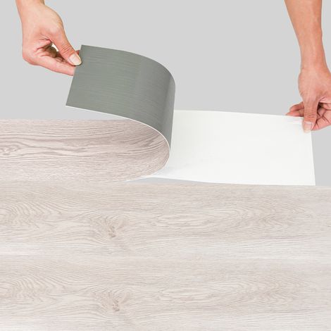 Wolketon ca.6m² Vinylboden Eiche White Oak Selbstklebend Vinyl Laminat