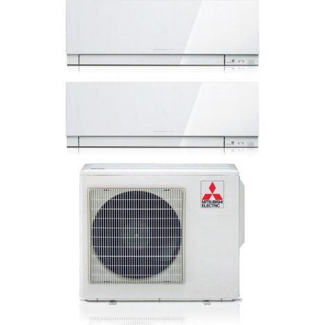 Mitsubishi Electric Aire Acondicionado Dual Split Inverter Serie KIRIGAMINE ZEN BLANCO MSZ-EF 12+18 con MXZ-3F54VF R-32 Wi-Fi Integrado Color Blanco 12000+18000 (1/2)