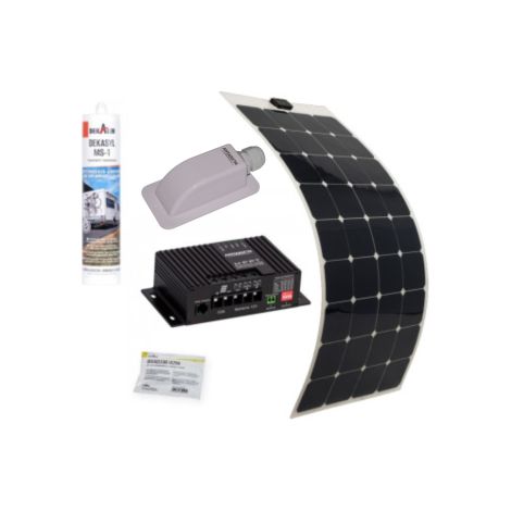 Pack ANTARION Panneau Solaire Souple 135W Camping car Van Life + Régulateur solaire MPPT10