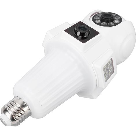 Sicherheitskamera mit Glühbirnenfassung (E27-Fassung), 2,4-GHz-WLAN, 4-MP-HD-Kamera, Bewegungserkennung, Dual-Objektiv, NTP-Zeitsynchronisation (1/5)
