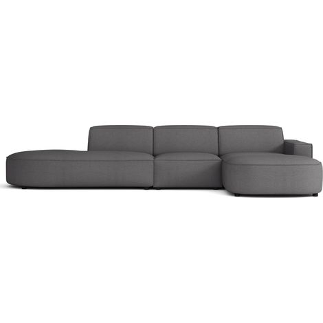 Selsey Sallmo - Ecksofa L-Form, 3-Sitzer, rechts, Chenille Dunkelgrau, 358 cm (1/5)