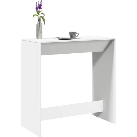 Bartisch Weiß 102x50x103,5 cm Holzwerkstoff