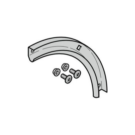 Hörmann – Courbe de rail de guidage 90° pour porte de garage sectionnelle – Acier galvanisé – Fixation par vis – Charge maximale 150kg