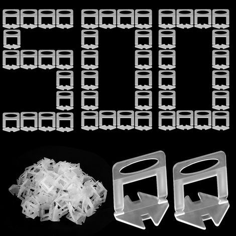 Système de Nivellement Carrelage, 500 Pièce 3.0mm Languettes de Nivellement pour Aider à La Pose de Carrelage, Outils de Construction de Murs en Céramique (1/5)