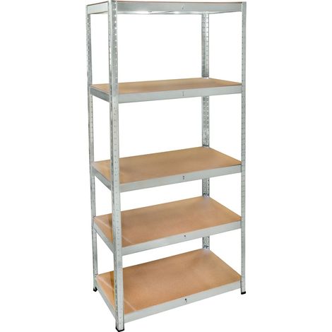 Étagère Garage Charge Lourde 180x90x40 cm – Étagère Métal 5 Niveaux 750 kg – Rangement Modulable Clipsable Sans Vis – Étagère Stockage Cave Atelier (1/5)