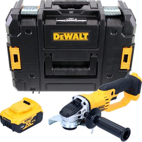 Amoladora angular sin cable DeWalt DCG 412 NT 18 V 125 mm + 1x batería recargable 5,0 Ah + TSTAK - sin cargador