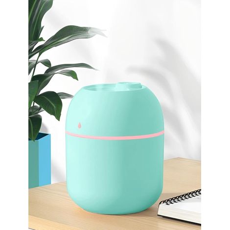 Mini umidificatore da 220 ml, USB, nebulizzazione fredda, diffusore di aromi da tavolo, luce notturna, verde (1/5)