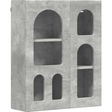 Maison Exclusive - Armadio pensile Grigio cemento 59 x 20 x 71.5 cm