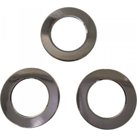 3 Pezzi Coperchi Rotondi Per Faretti Led FP8705W (Nichel Satinato)
