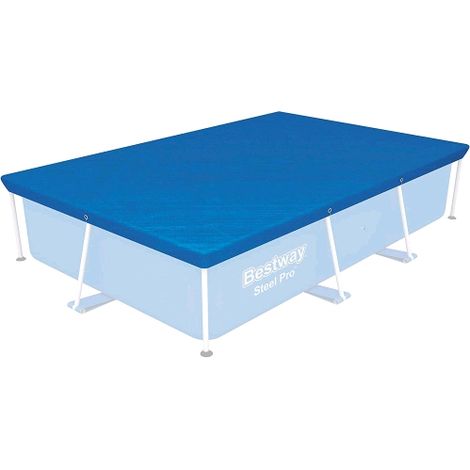 TELO di COPERTURA per PISCINA Bestway 58105 Rettangolare RIGIDA 264x174 cm (1/2)