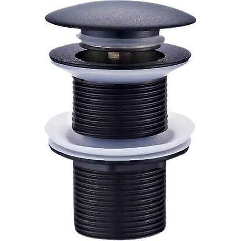 drain De Lavabo Universel Pousse, Sans Trop-plein, Filtre De Lavabo Noir, Drain Escamotable, Anti-colmatage, Tuyau D'vacuation Rsistant La Corro