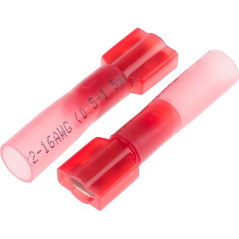 Cosse faston RS PRO, Isolé, Rouge