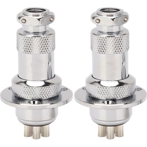 2 Pièces Connecteur Aviation 5 Broches, Prise Secteur Aviation pour Machine CNC, Ordinateur, AC/DC 250V, Installation Facile (1/5)