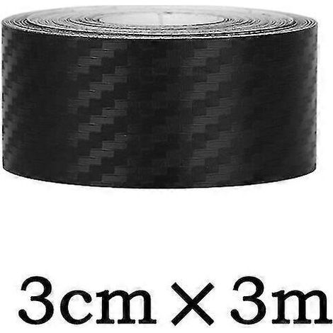 3D-Autoaufkleber aus schwarzer Carbonfaser, Rollenfolie, Auto- und Motorrad-Styling, DIY-Vinylaufkleber, Dekoration-3cmx300cm