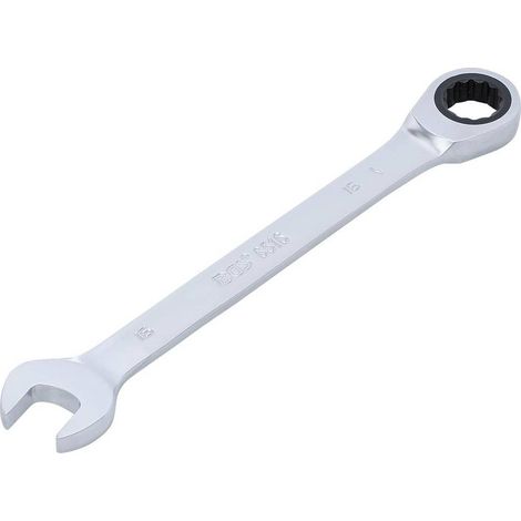 Clé Mixte à Cliquet 16 mm - Acier, Ergonomique et Pratique, Zones Difficiles - D-Work (1/5)