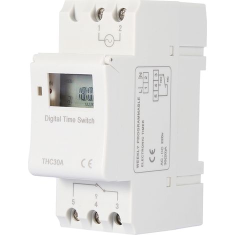 THC 30A Digitaler programmierbarer Schalter Elektronischer Timer (220V) (1/5)