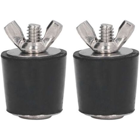 Bouchon Hivernage Piscine,25 mm Bouchon Caoutchouc avec éCrou Papillon in Acier Inoxydable pour Tuyauterie de Piscine Hiver Entretien des Raccords(2 Pièces) (1/5)