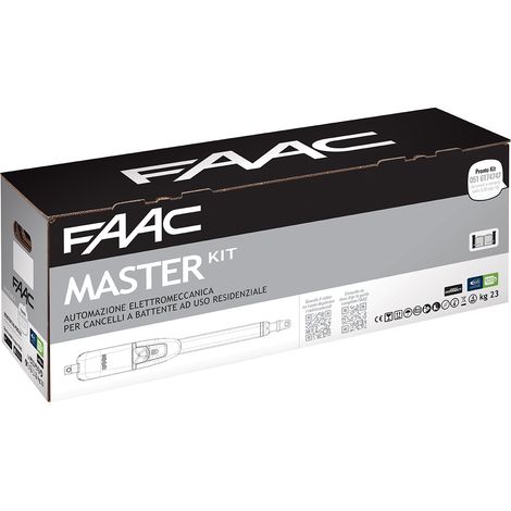 Master Kit 415 230V Automazione Cancello Battente Cancelli Anta Larghezza max Singola Anta 2,5 m (3 m con elettroserratura) Uso Residenziale (1/2)