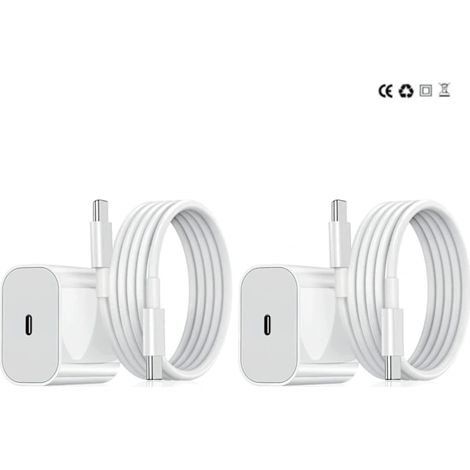 Chargeur rapide 45 W compatible avec Samsung, adaptateur secteur USB-C avec câble USB-C de 1 m, noir, lot de 4 (1/5)